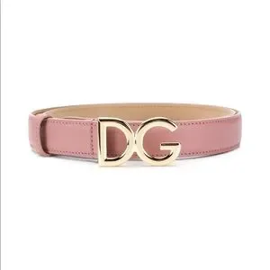 Dolce & Gabbana leather mauve belt with gold logo Size 90 Calfskin Belt - Women main image 4